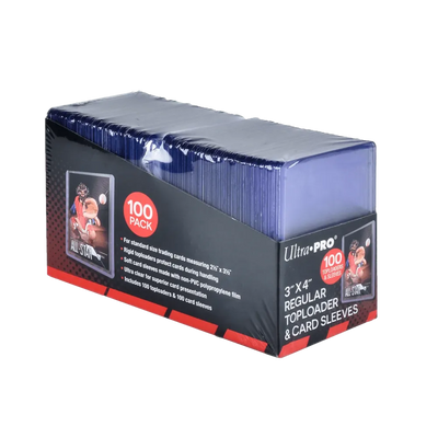 Ultra Pro | 3" x 4" Regular | Toploader und Soft Sleeves (100ct)
