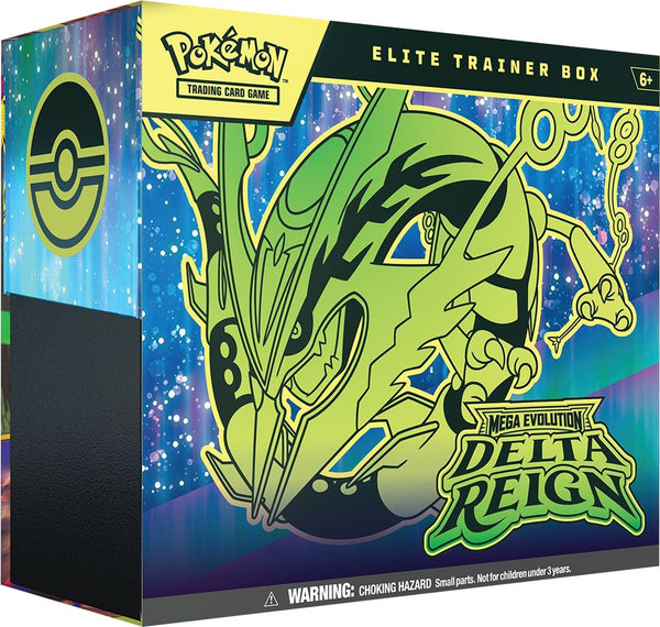 Pre-order Pokemon Mega Evolution Delta Reign Black ME06 Elite Trainer Box (ETB) - ENGLISH