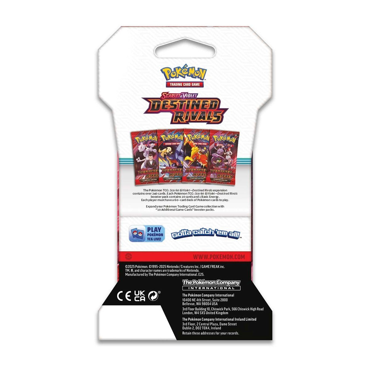 Pokemon Destined Rivals Sleeved booster - ENGLISH – PokeReaves